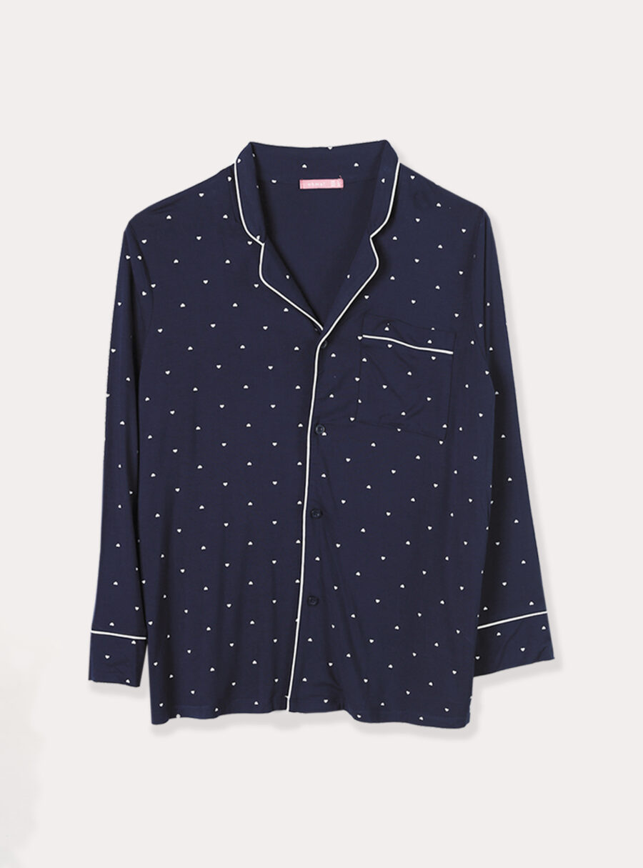 Camisa de lactancia pijama con corazones - Imagen 6