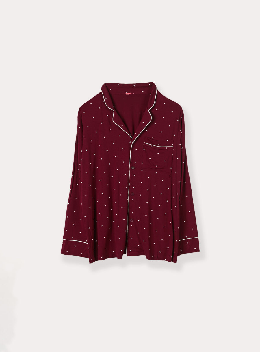 Camisa de lactancia pijama con corazones - Imagen 6