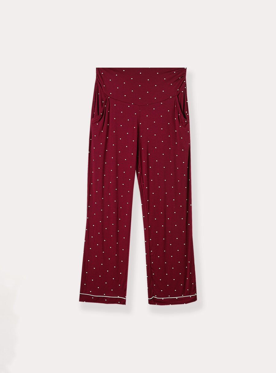 Pantalón pijama largo con corazones - Imagen 5