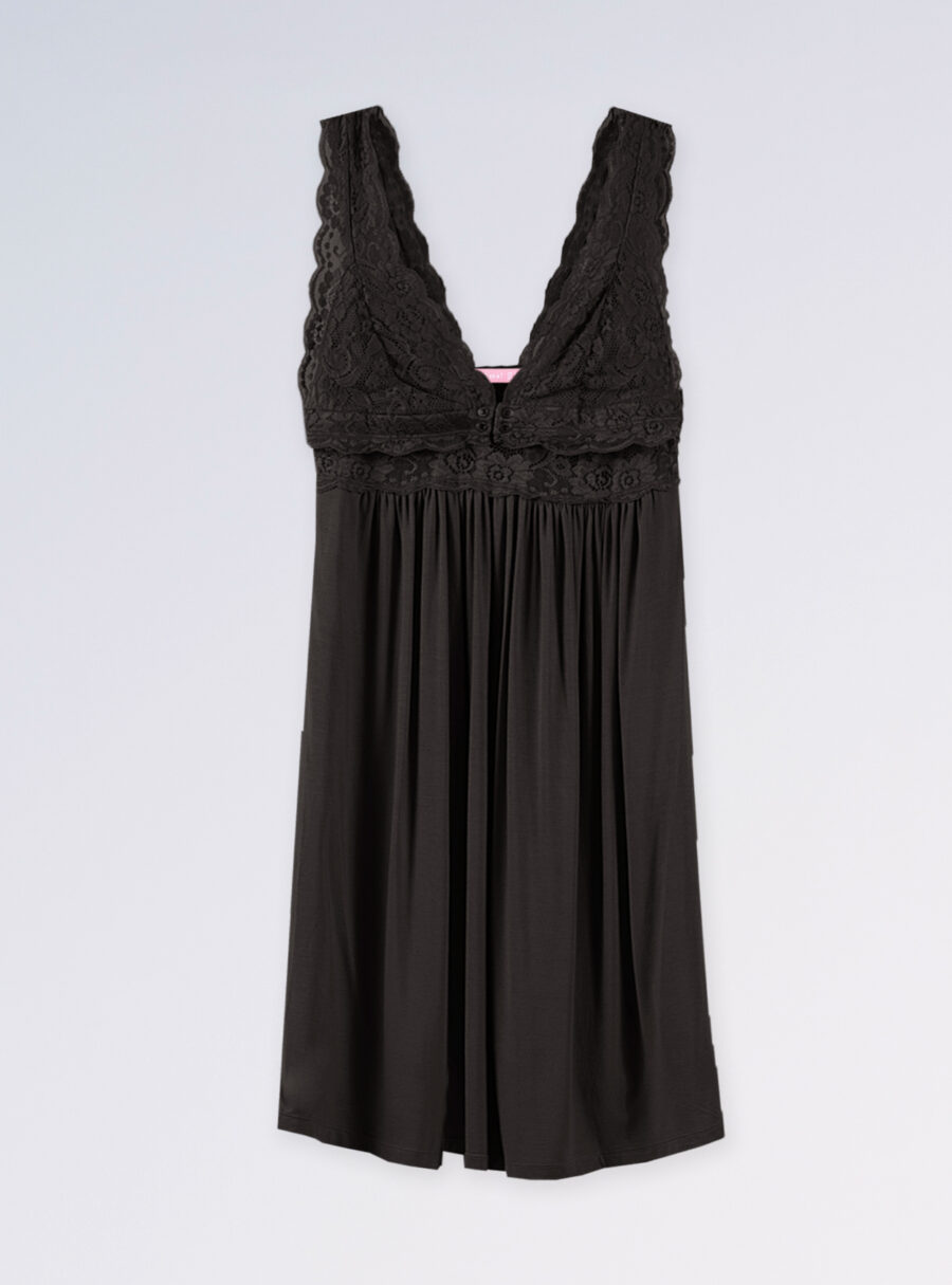 Camisón lencero con encaje - Imagen 8
