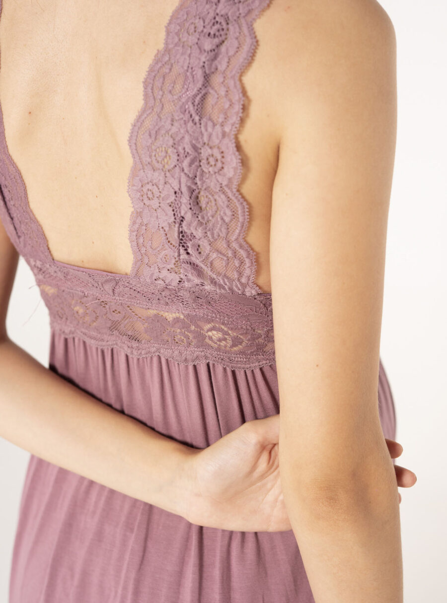 Camisón lencero con encaje - Imagen 5