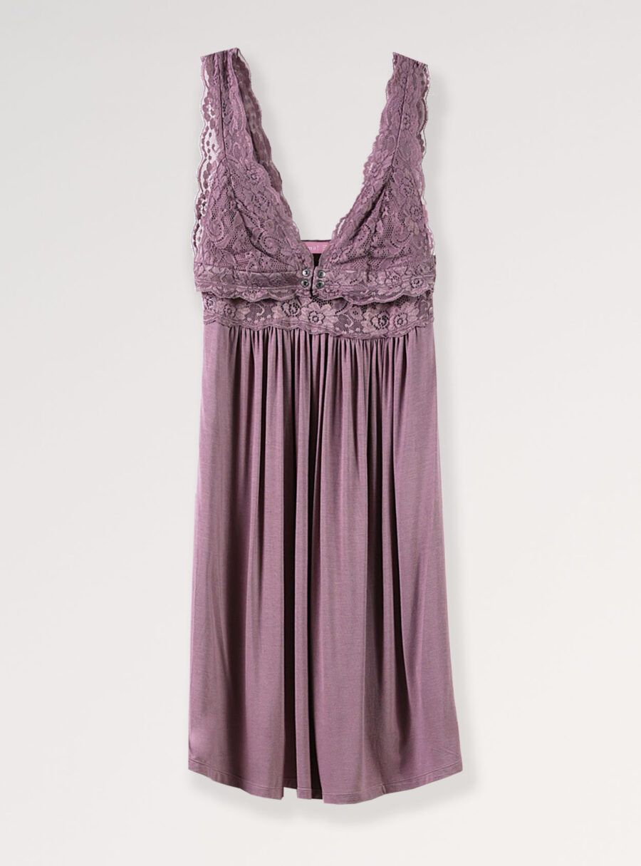 Camisón lencero con encaje - Imagen 8
