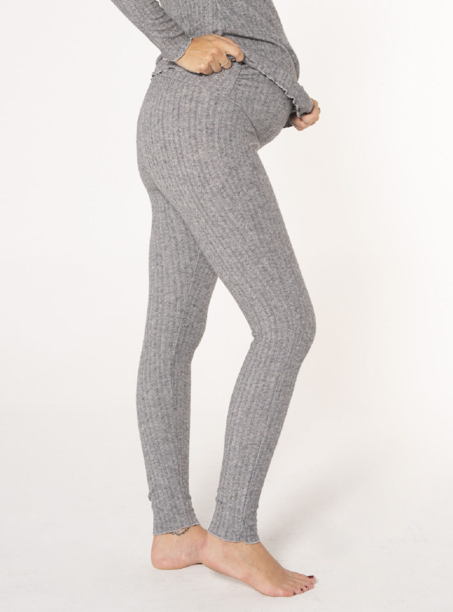 Pack camiseta cruzada de rib+legging - Imagen 3