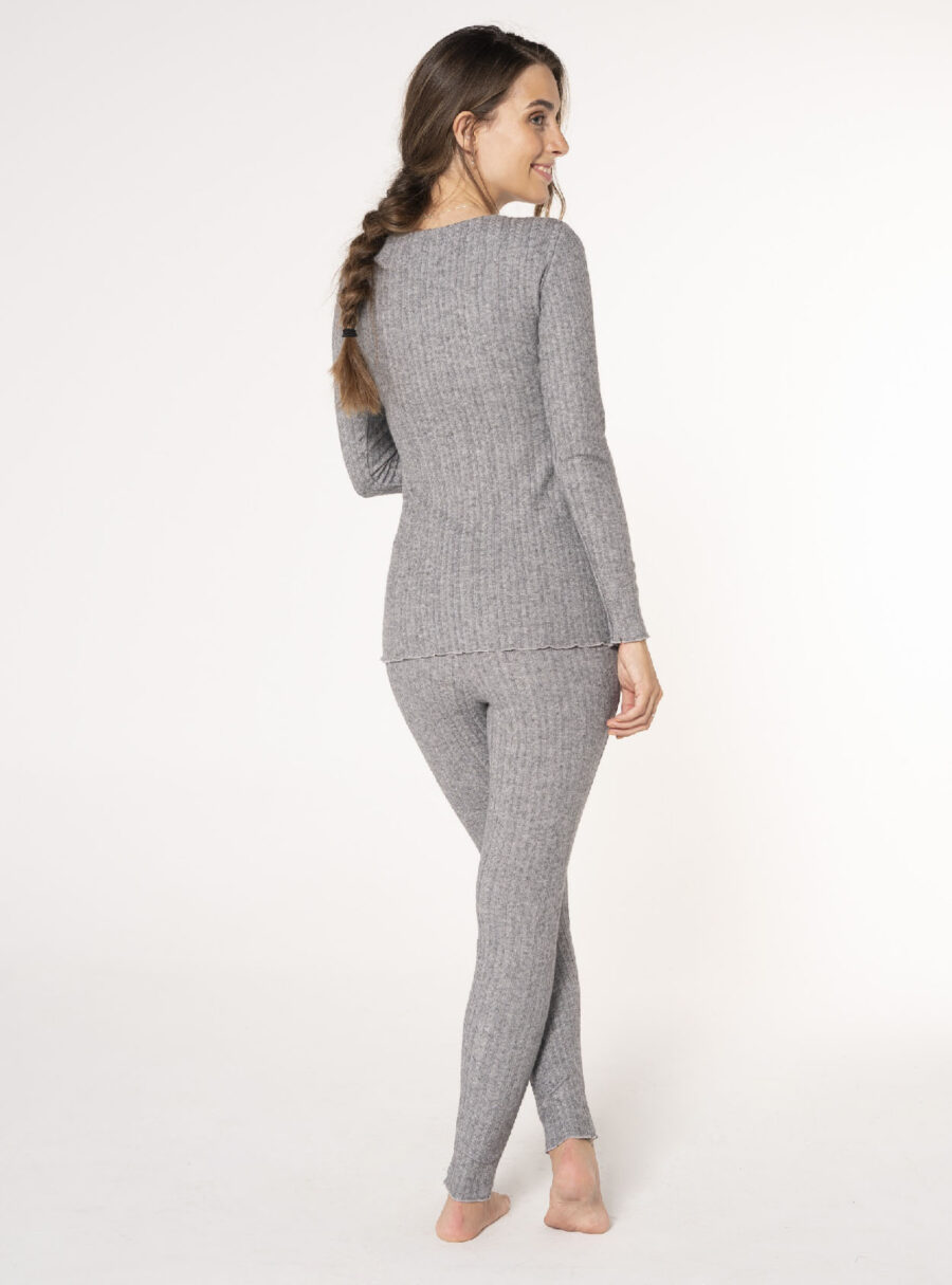 Pack camiseta cruzada de rib+legging - Imagen 4
