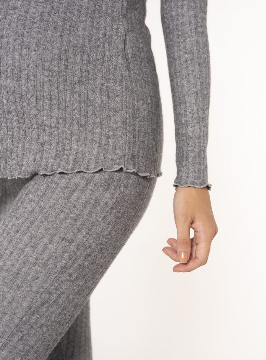 Pack camiseta cruzada de rib+legging - Imagen 6