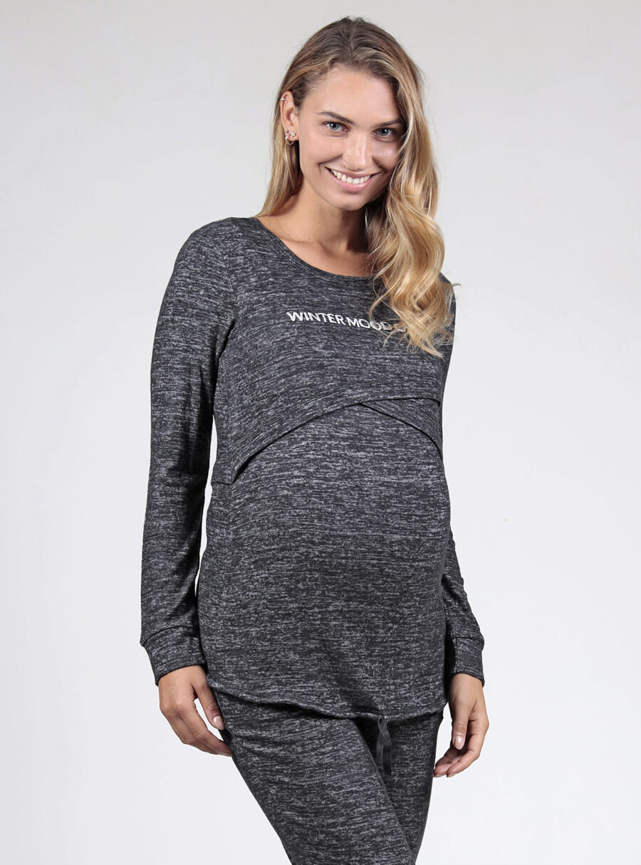 Camiseta lactancia cruzada ajustable