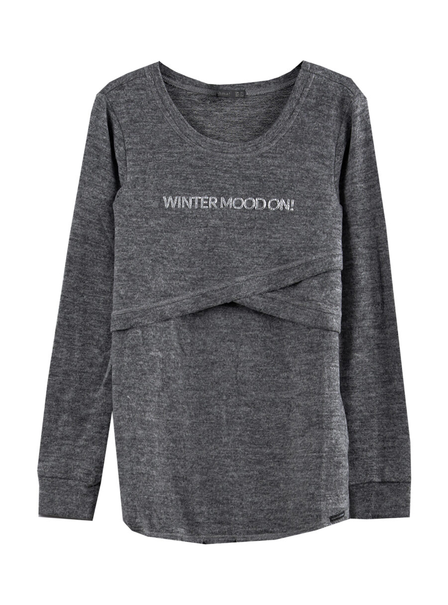 Camiseta lactancia cruzada ajustable - Imagen 5