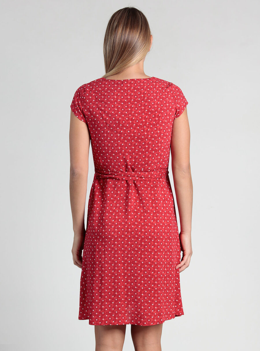 Vestido lactancia estampado y cruzado - Imagen 4
