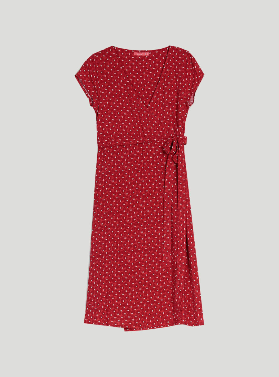 Vestido lactancia estampado y cruzado - Imagen 7