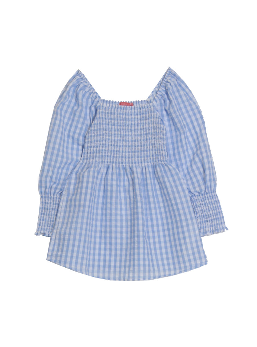 Blusa cuadro vichy con smock - Imagen 7