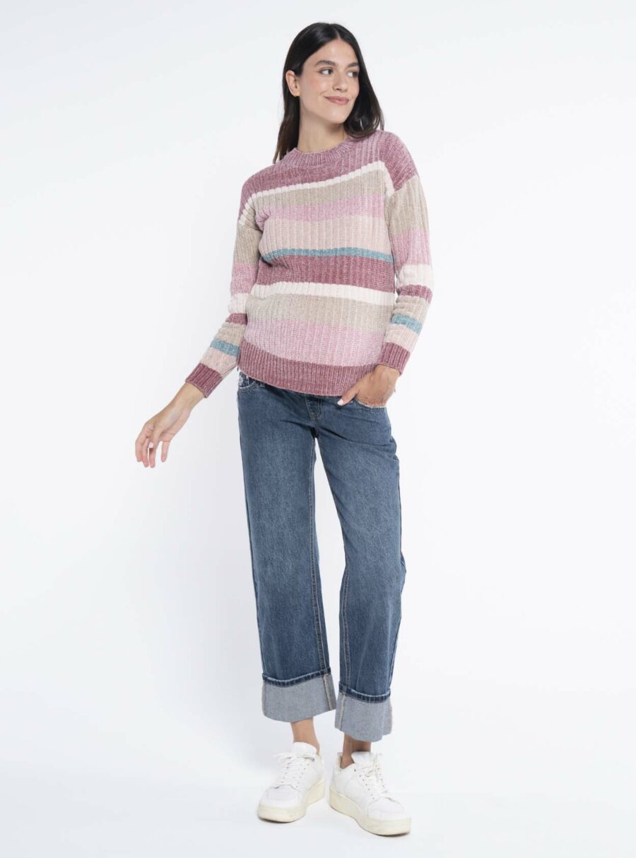 Jeans premamá straight con dobaldillo