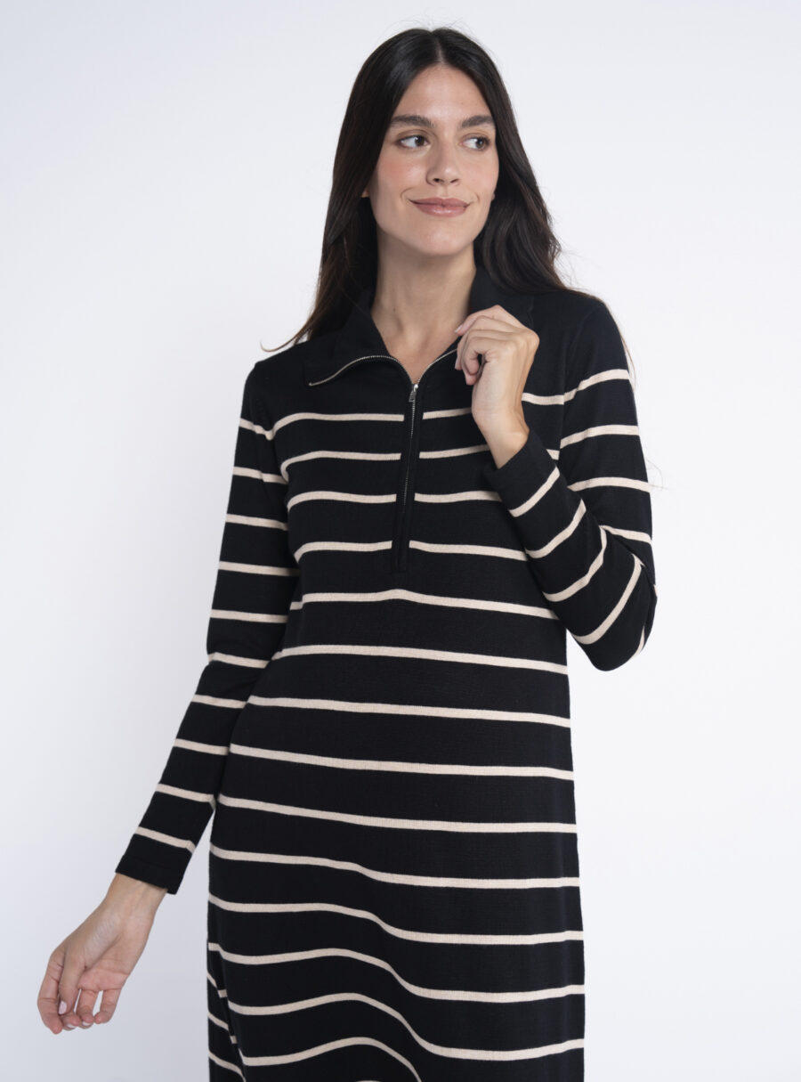 Vestido lactancia evasé de punto - Imagen 2