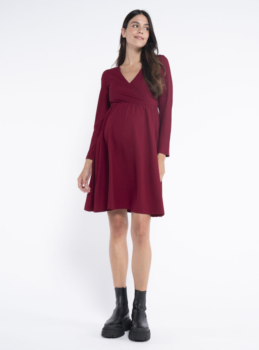 Vestido de lactancia con escote cruzado - Imagen 4
