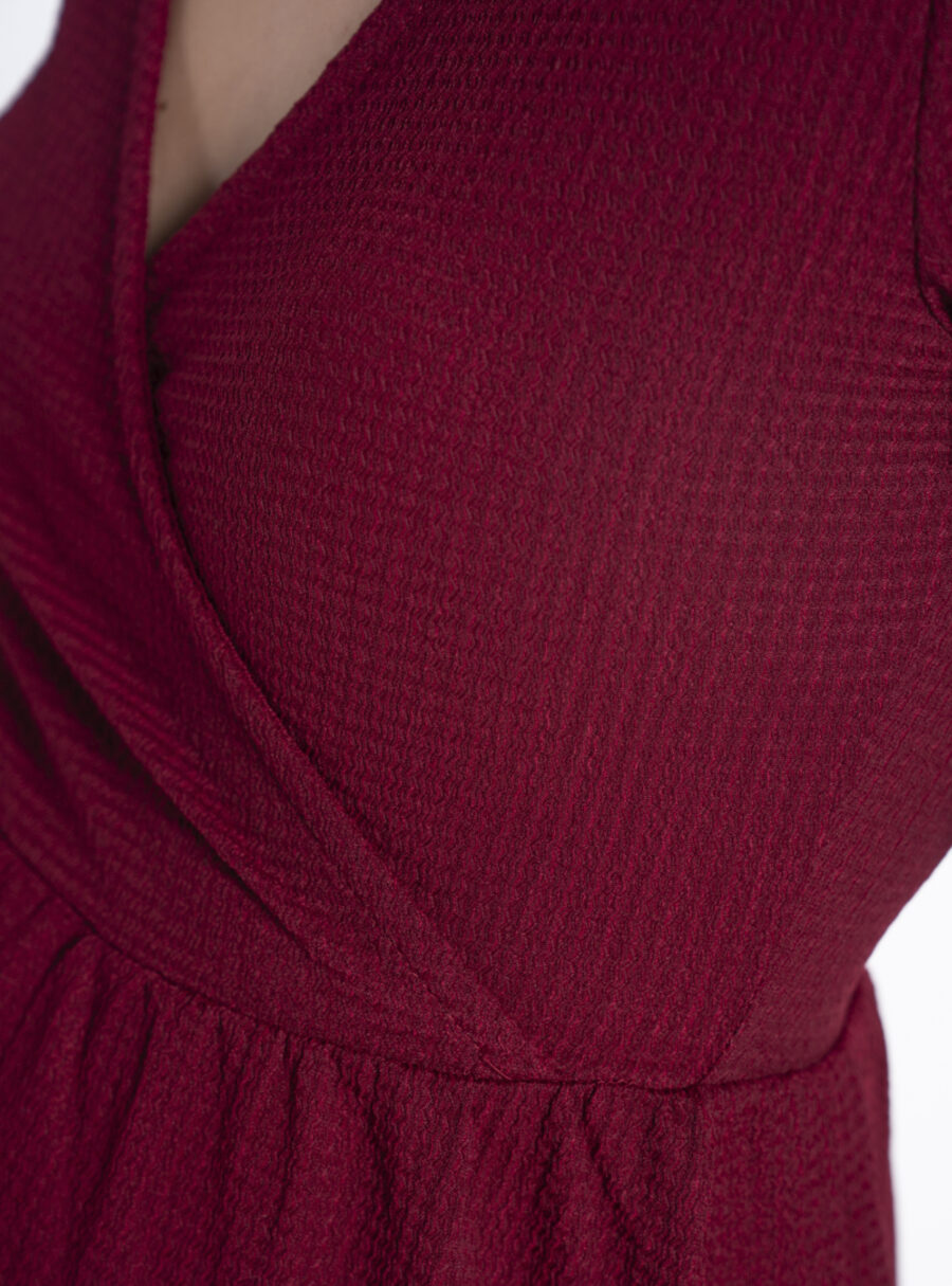 Vestido de lactancia con escote cruzado - Imagen 6