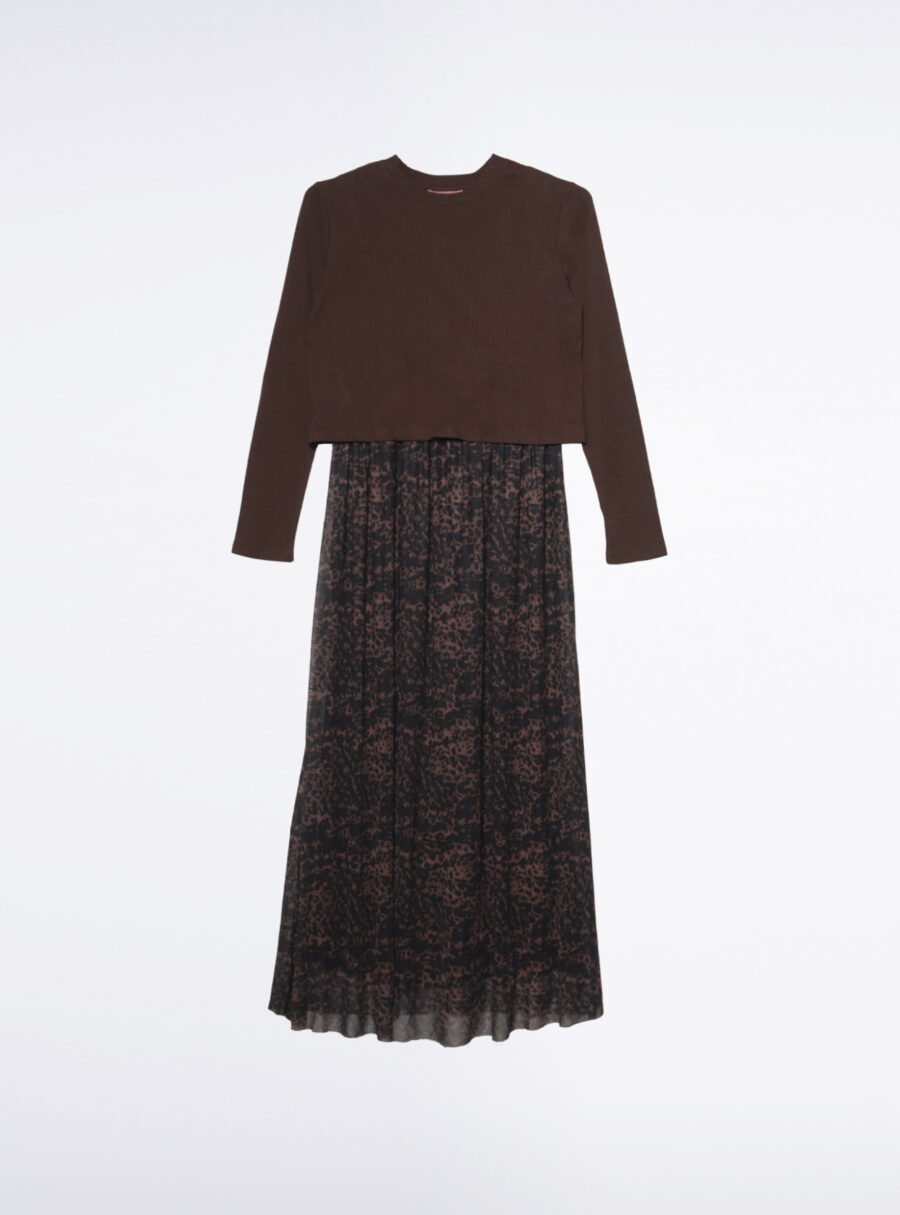 Vestido de lactancia de tul estampado - Imagen 7