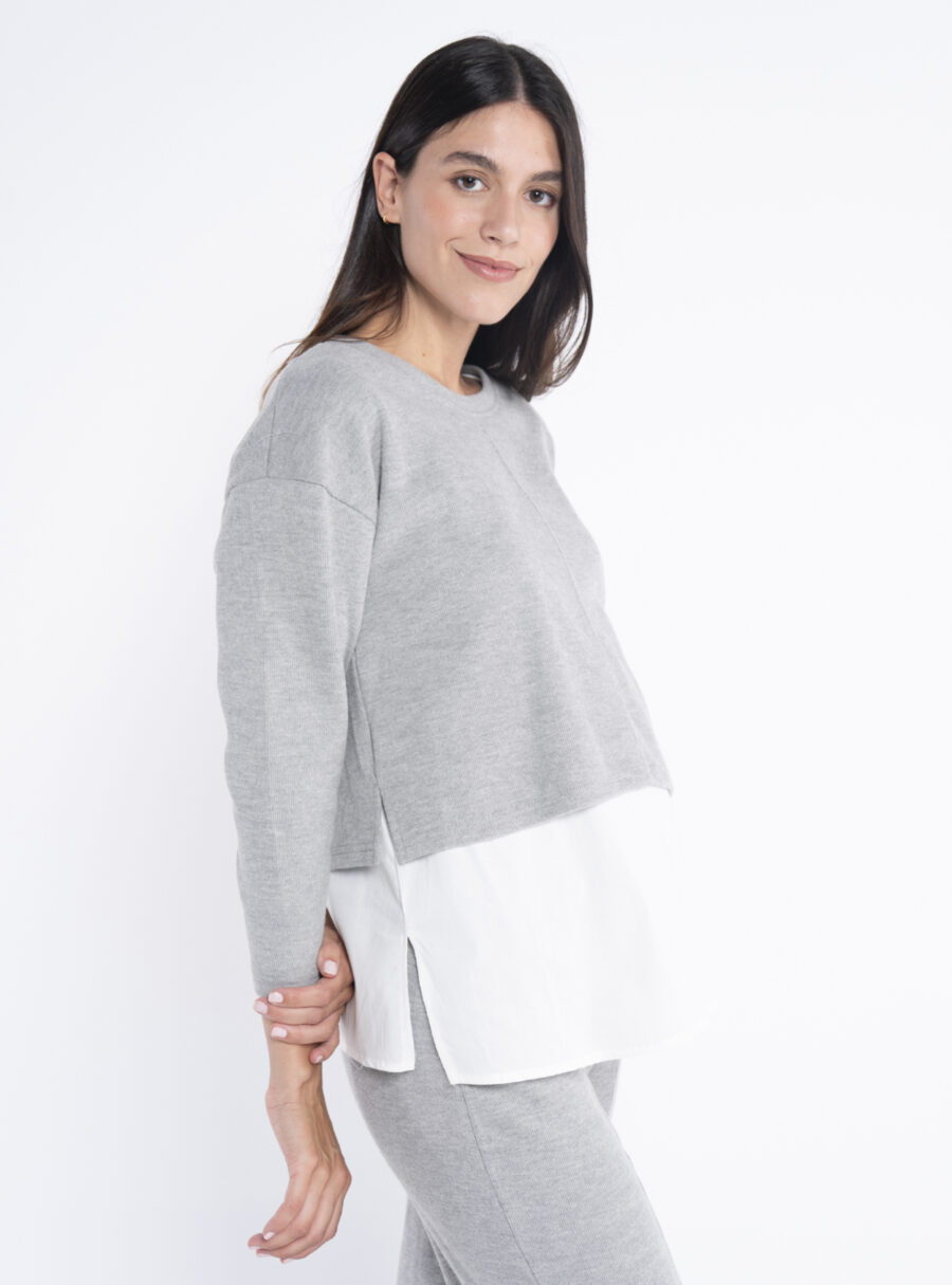 Jersey de lactancia con camisa falsa - Imagen 2