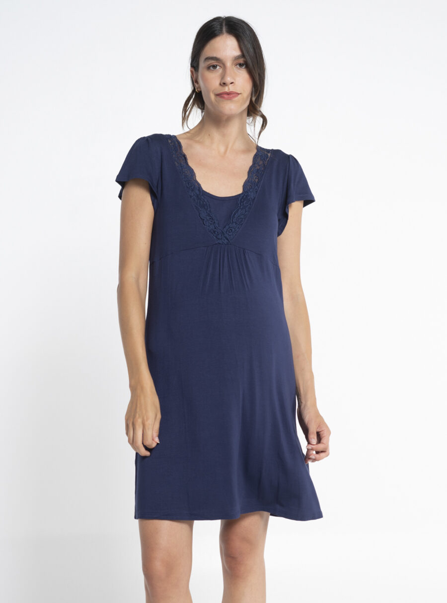 Camisón lactancia manga corta
