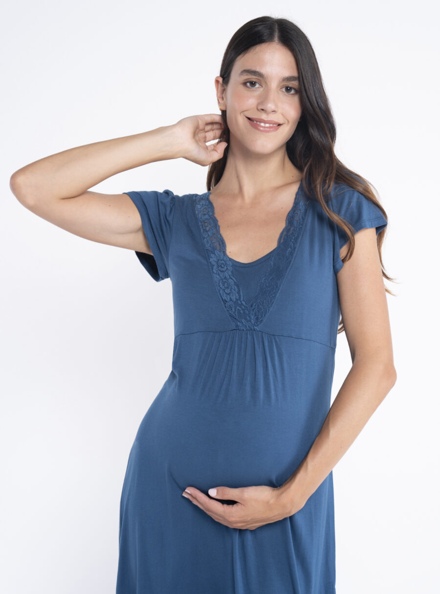 Camisón lactancia manga corta