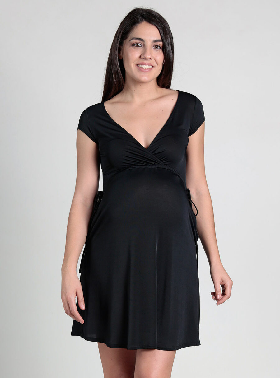 Vestido lactancia cruzado biodegradable