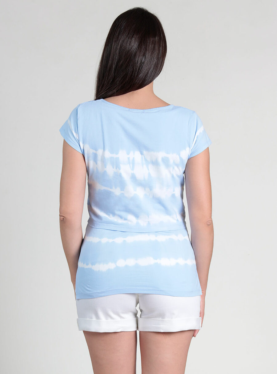 Camiseta lactancia de rayas tie-dye - Imagen 4