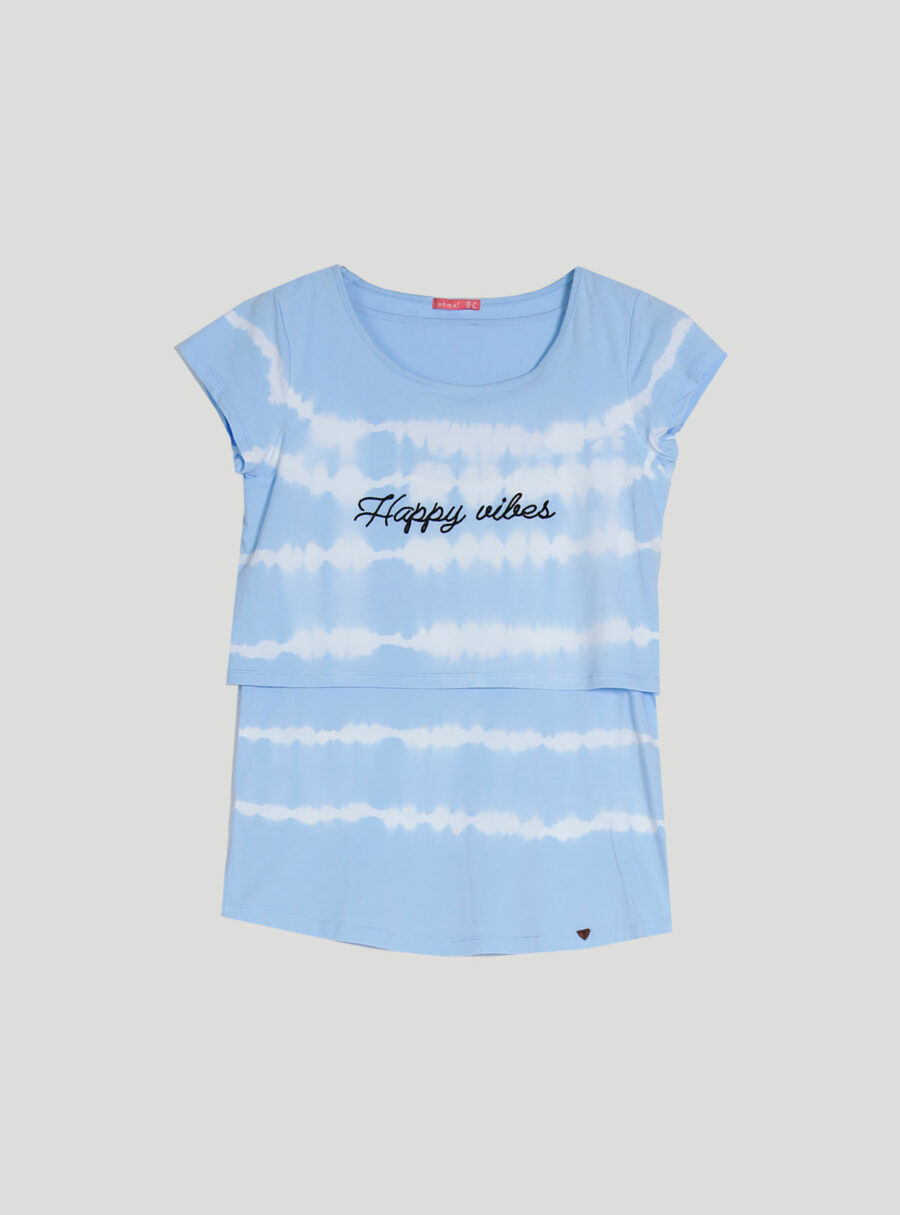 Camiseta lactancia de rayas tie-dye - Imagen 7