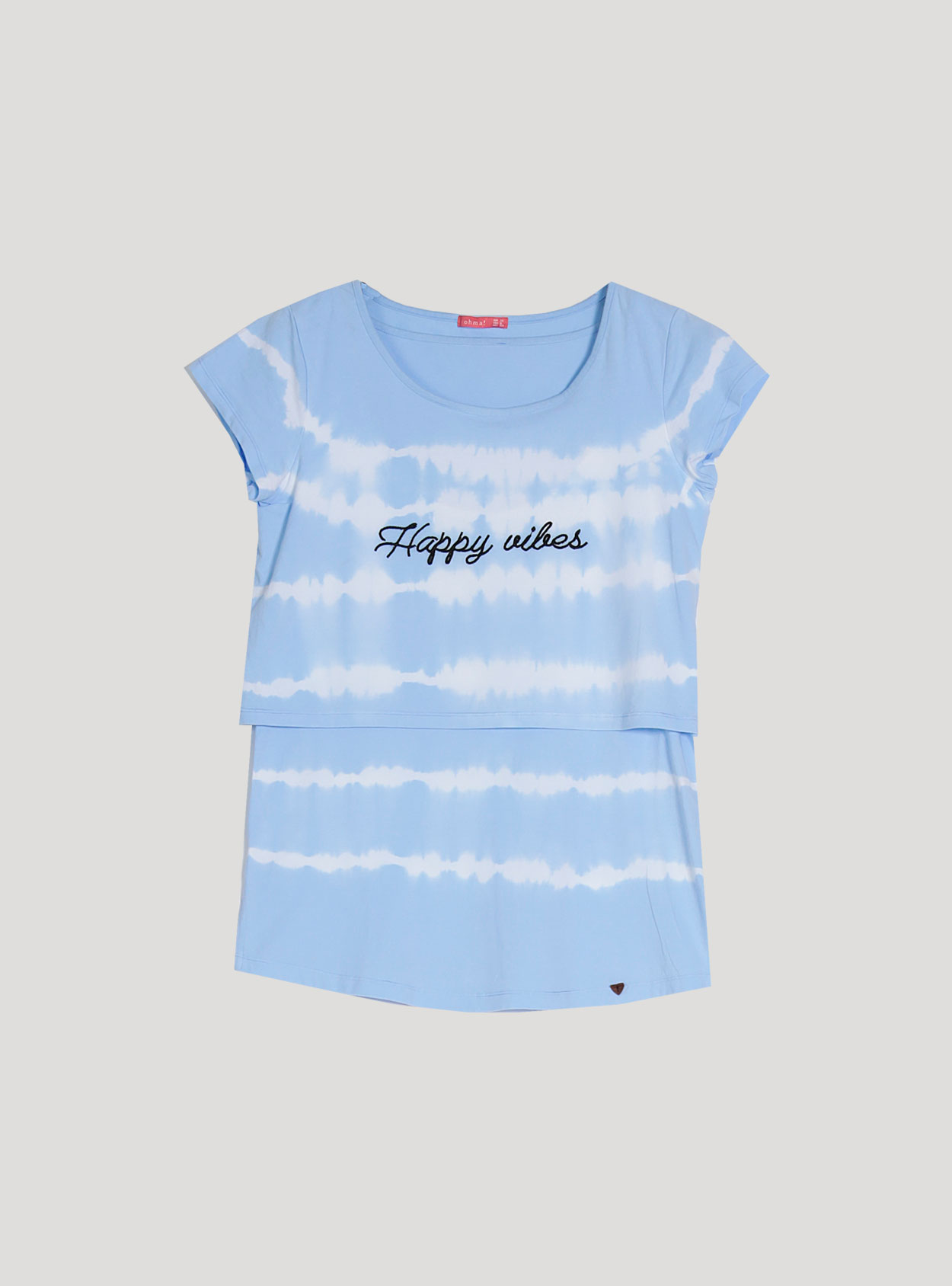 Camiseta lactancia de rayas tie-dye - Imagen 7