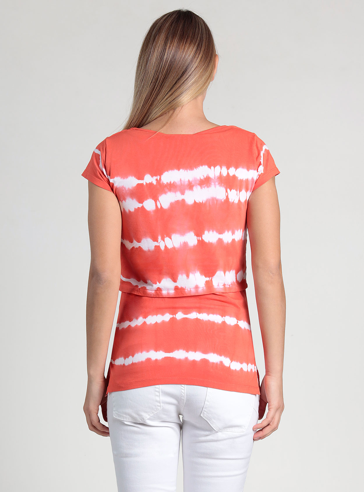 Camiseta lactancia de rayas tie-dye - Imagen 4