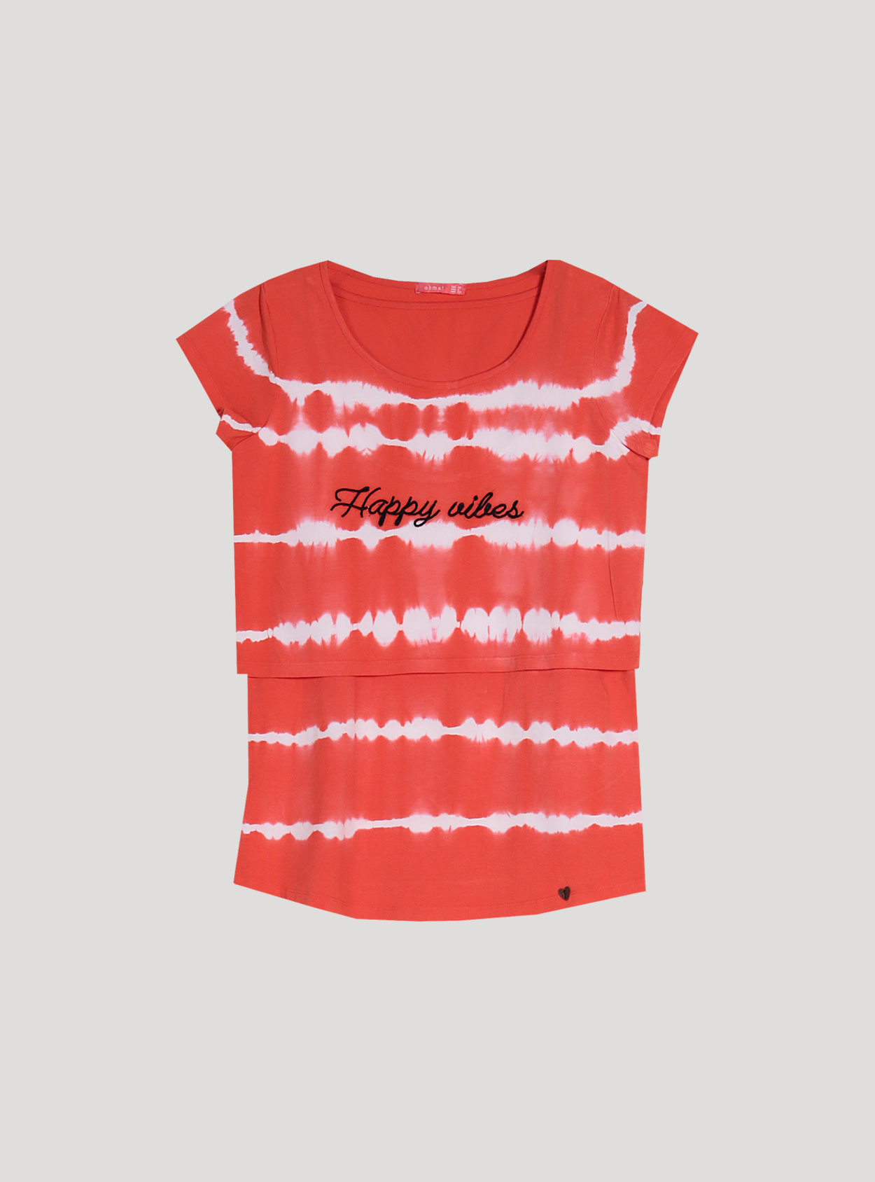 Camiseta lactancia de rayas tie-dye - Imagen 7