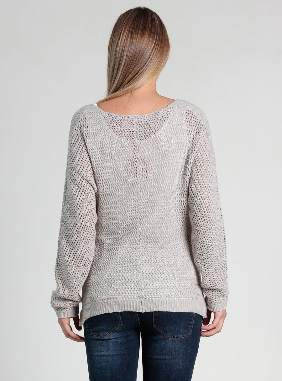 Jersey lactancia de calados con bajo camisa - Imagen 4