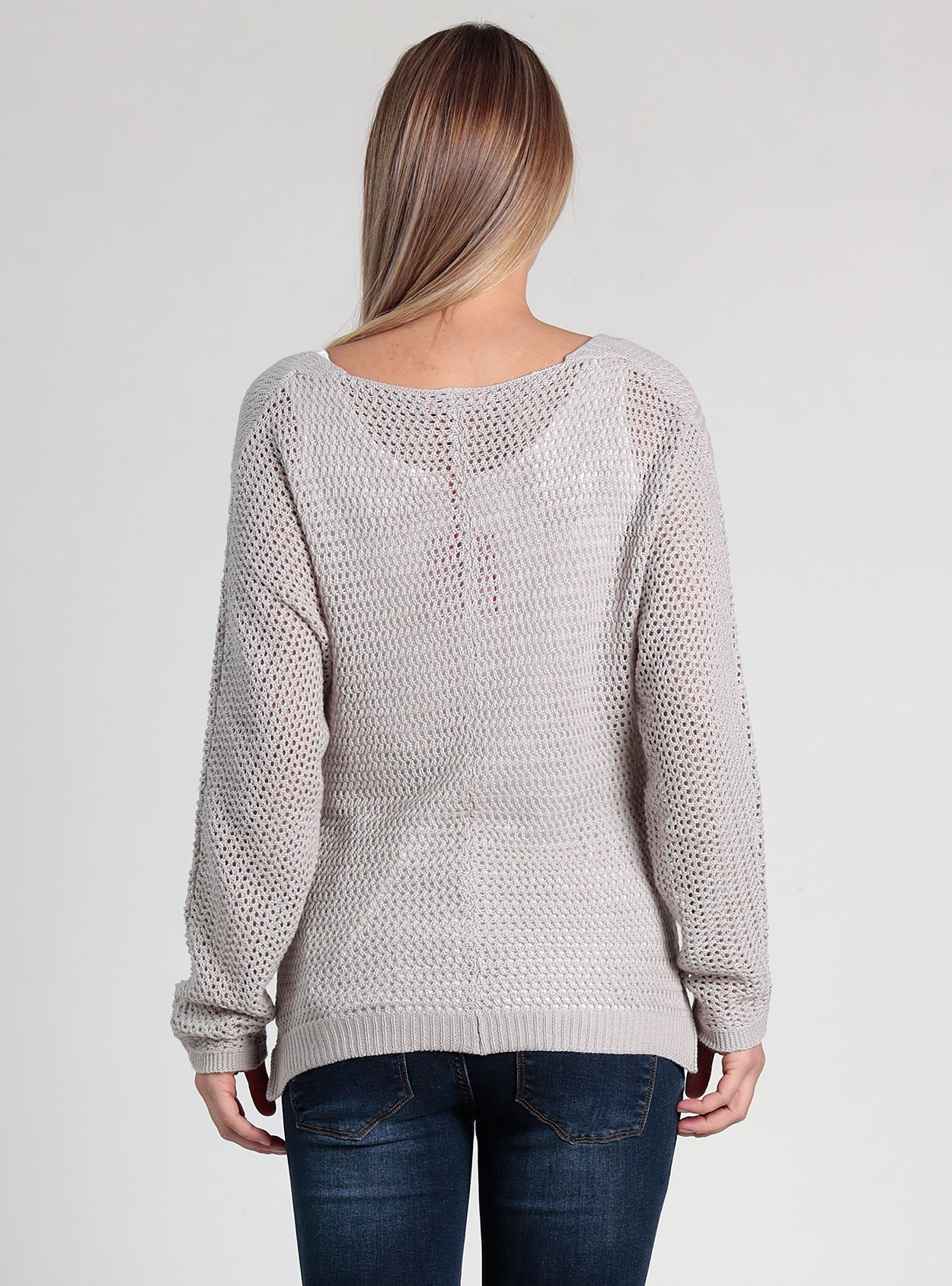 Jersey lactancia de calados con bajo camisa - Imagen 4