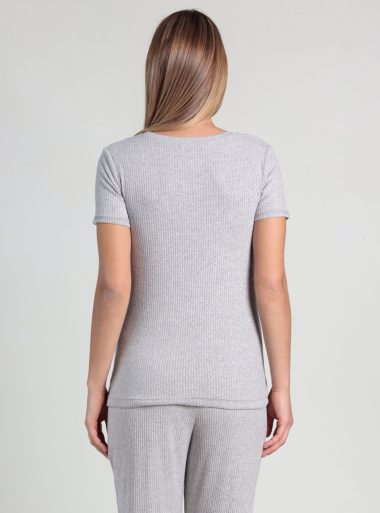 Camiseta lactancia cruzada de rib - Imagen 4