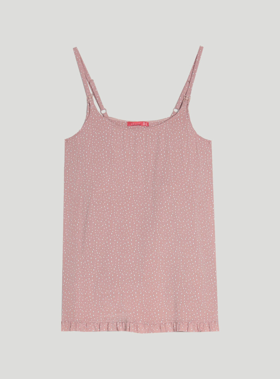 Camiseta lactancia pijama topos con volante en el bajo - Imagen 7