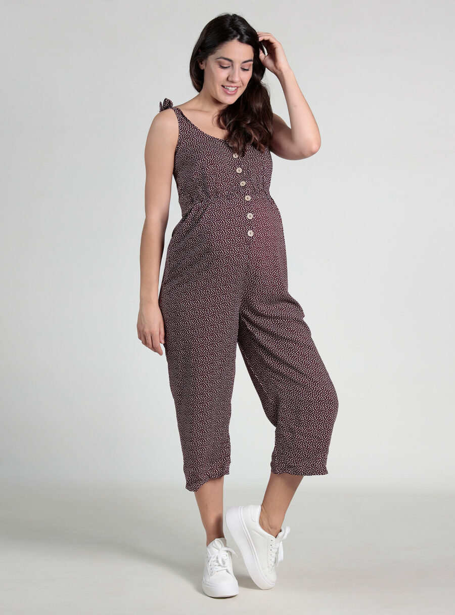 Mono estampado premamá con botones delante - Imagen 5