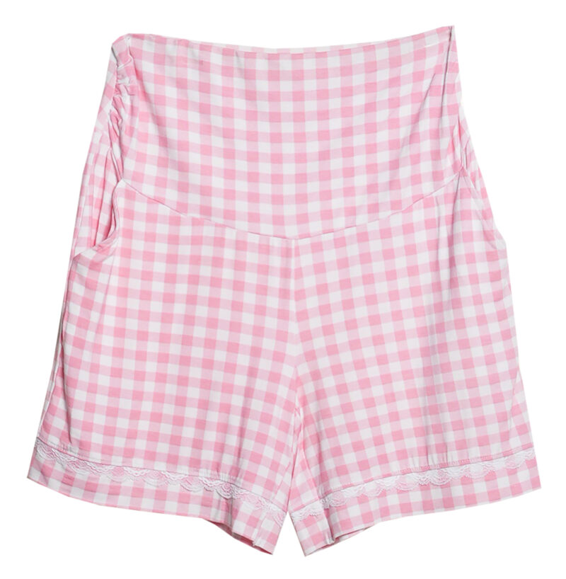 Short pijama con print vichy