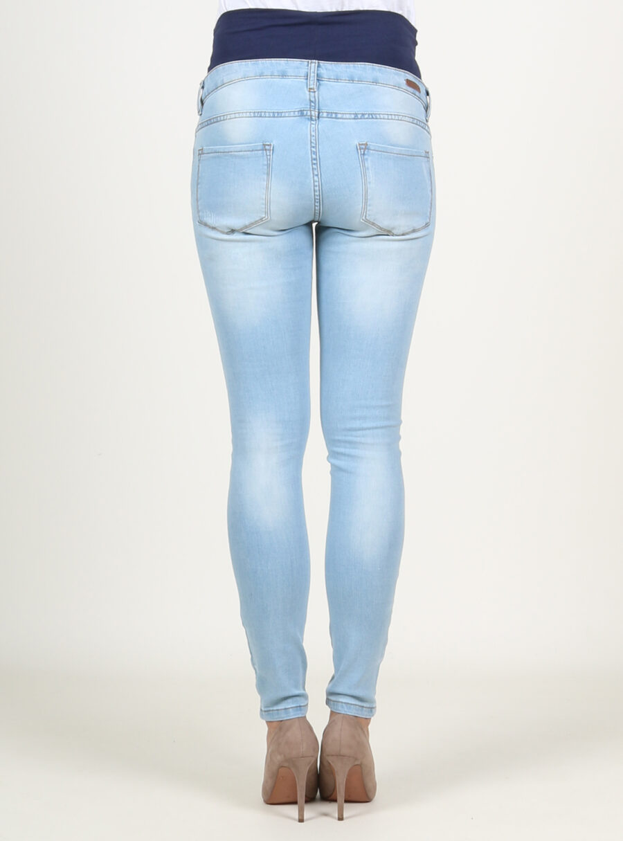 Jeans slim con rotos y barriga baja - Imagen 3