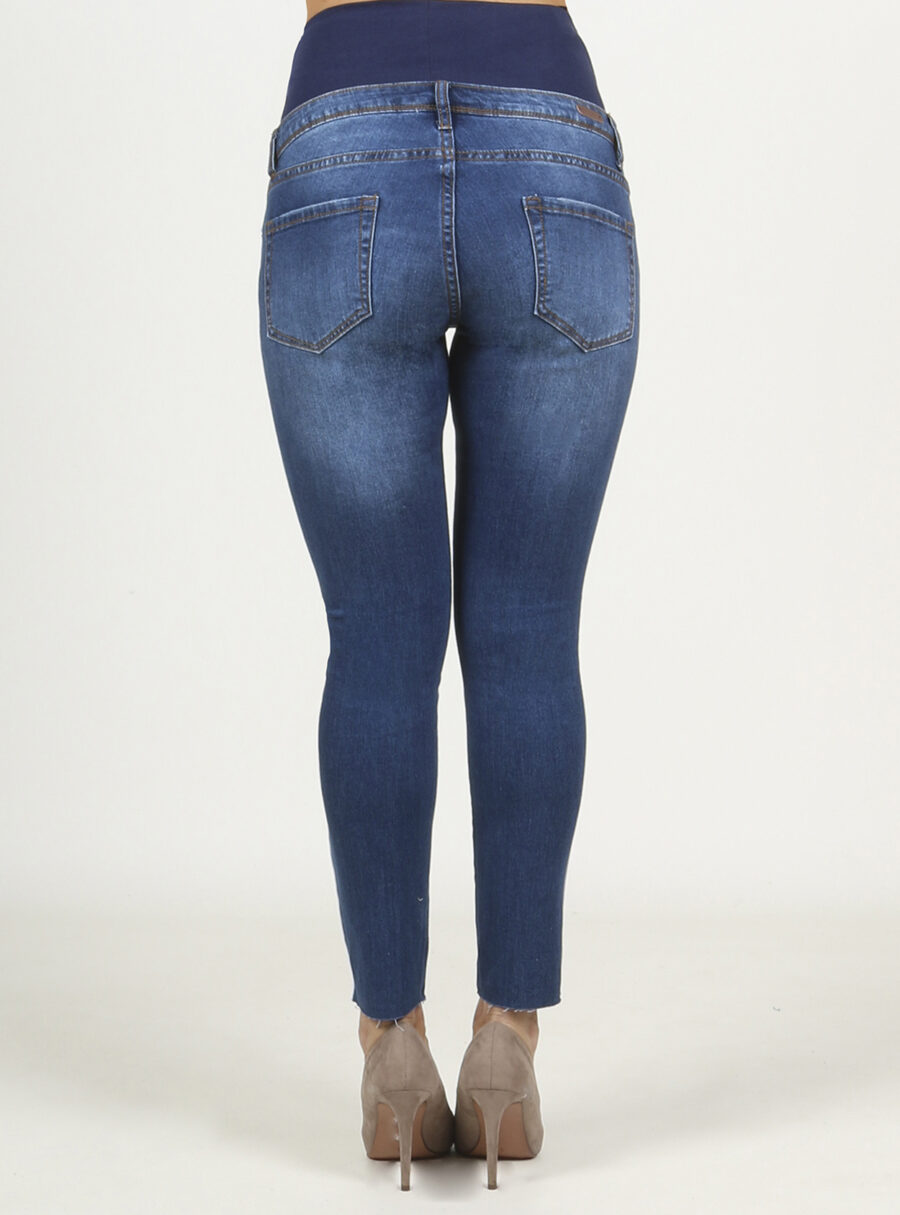 Jeans slim tobillero con tiras fantasía en los laterales - Imagen 3