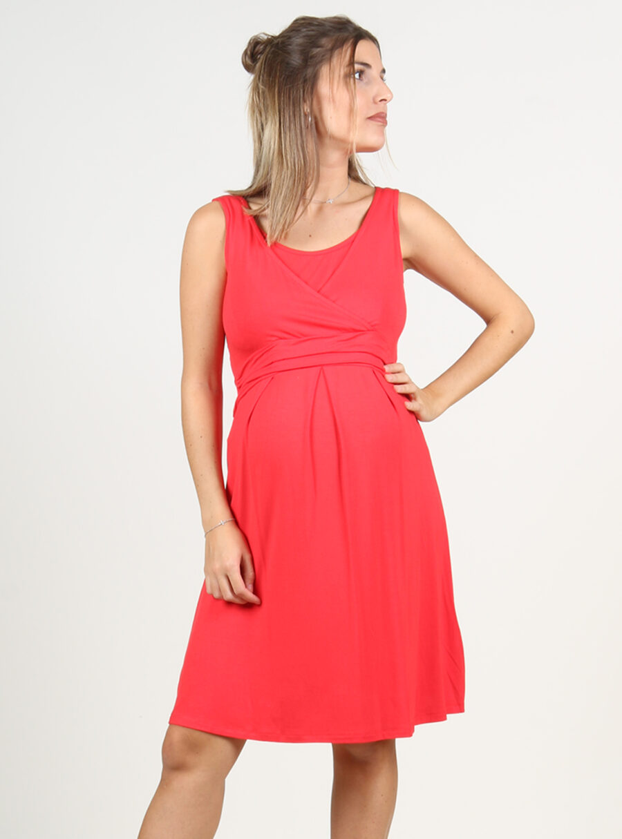 Vestido lactancia escote cruzado