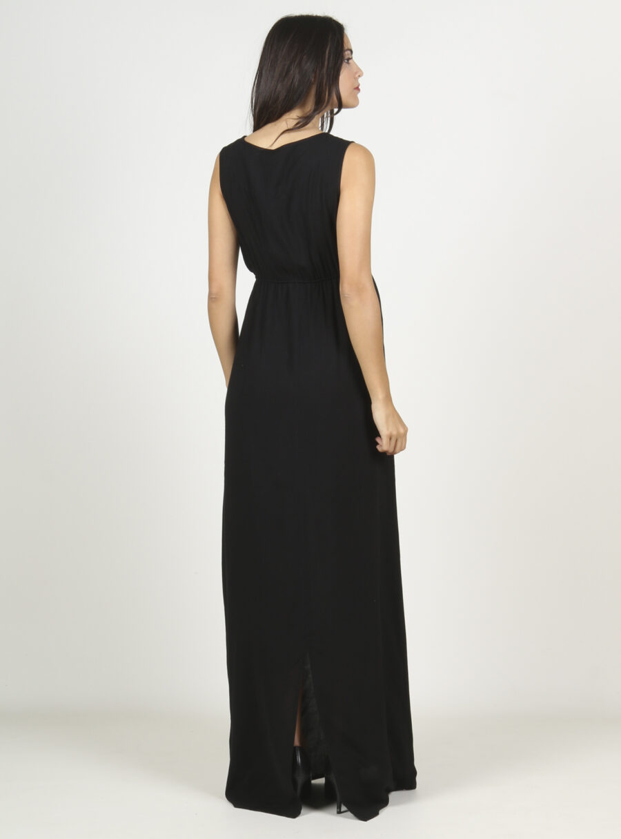 Maxivestido lactancia en color negro - Imagen 3