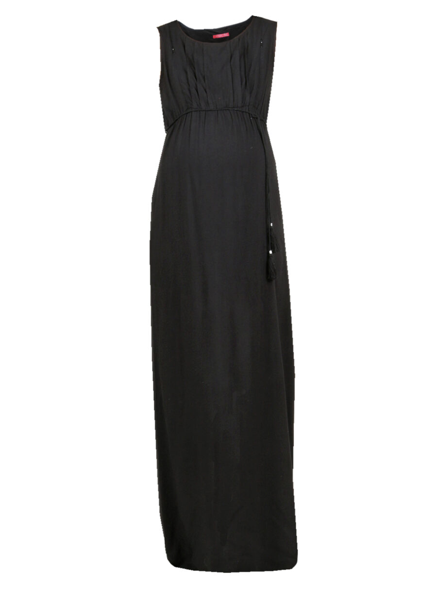 Maxivestido lactancia en color negro - Imagen 6