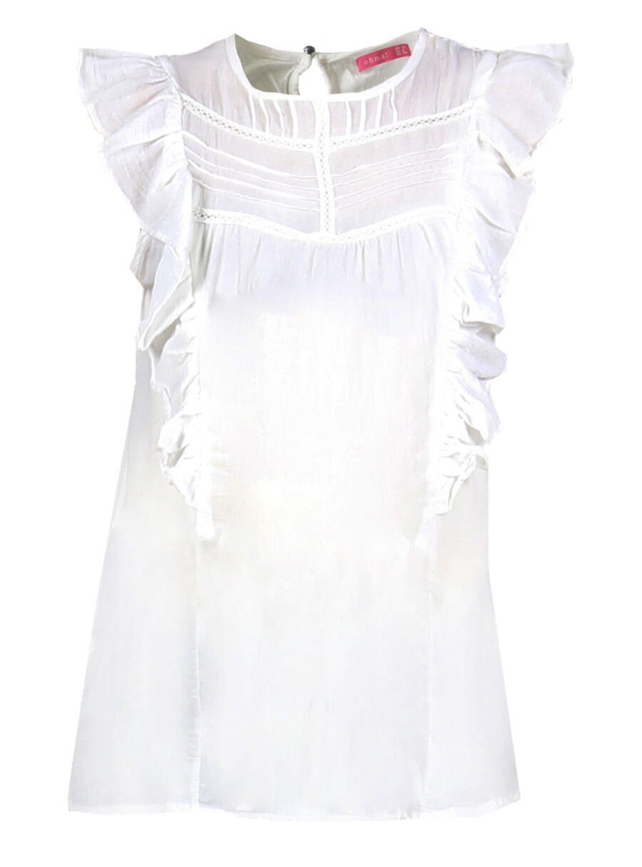 Blusa lactancia con volantes y jaretas - Imagen 6