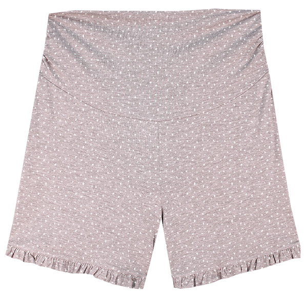 Short pijama estampado con volantes